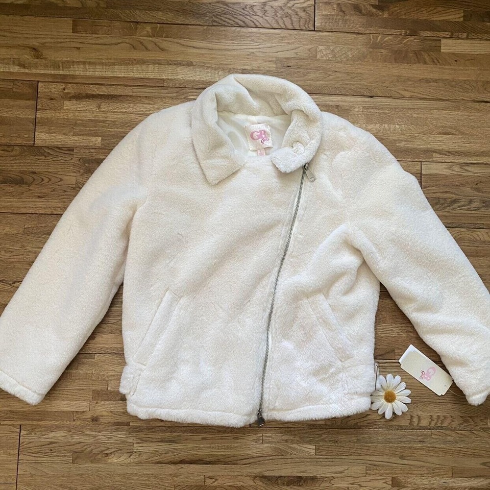 NWT GB Girls Faux Fur‎ Jacket Size Large